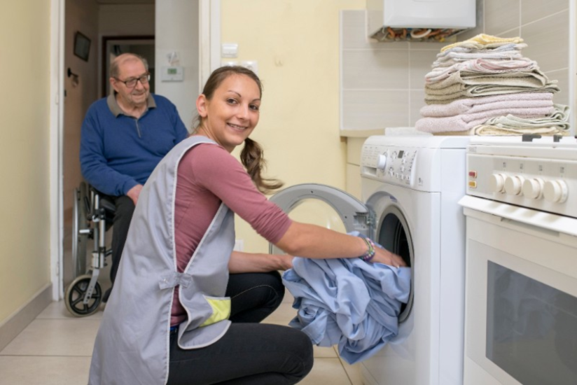 Accompagnement pour l'entretien du linge